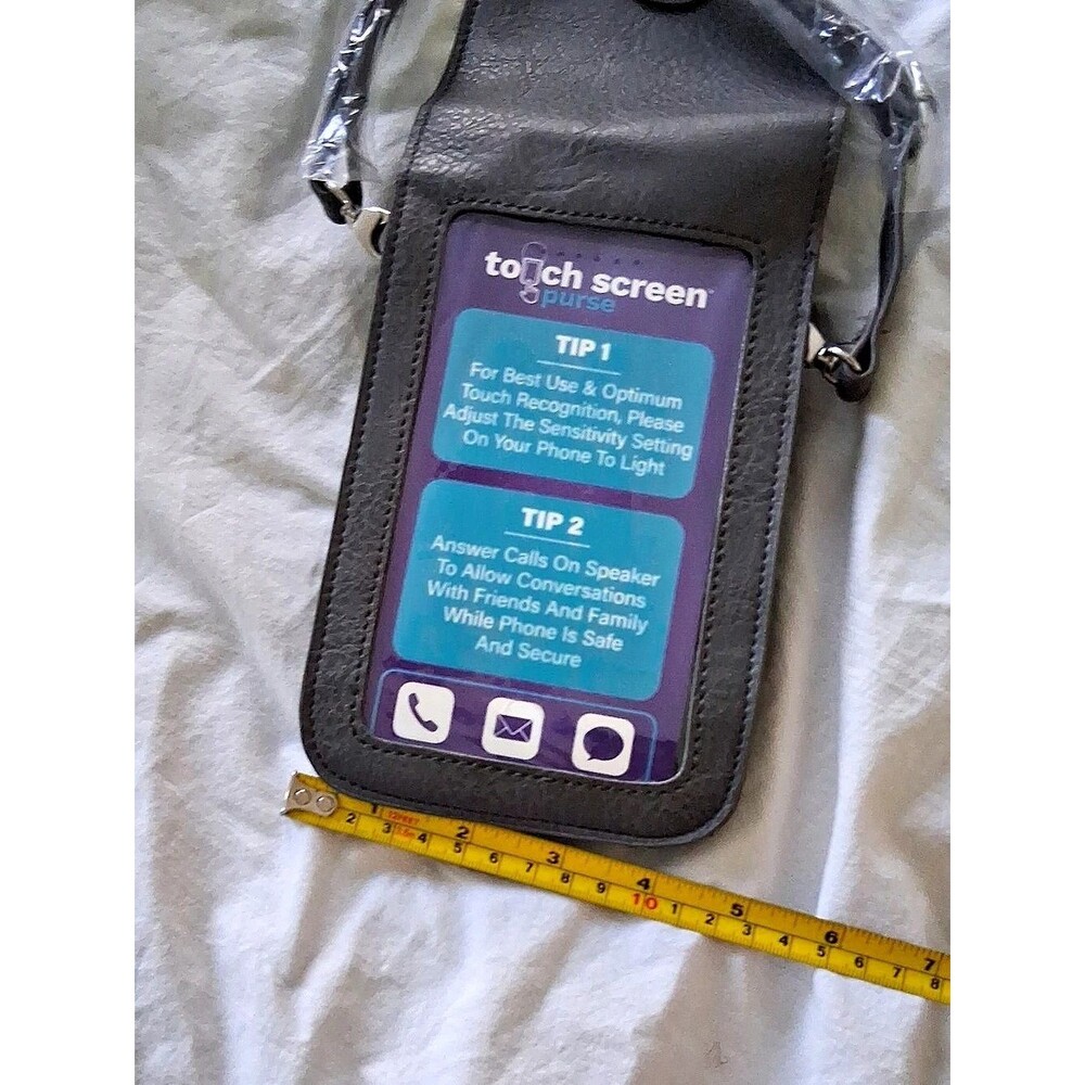 Gray Touch Screen Phone Crossbody - Picture 2 of 10